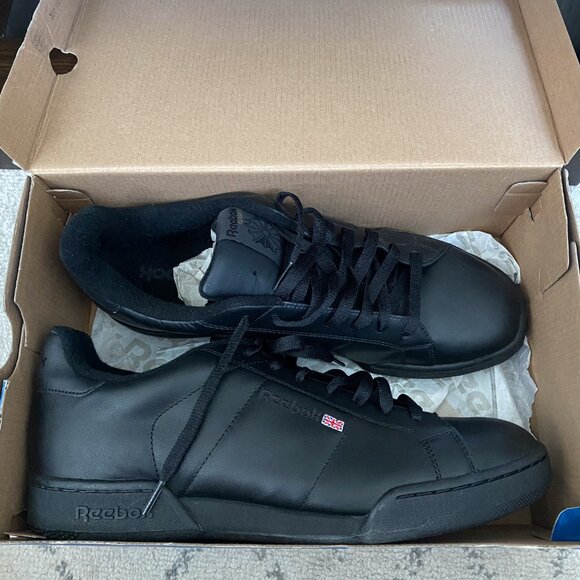 Reebok Classic NPC II Sneakers Size 12 In Black - Picture 1 of 5